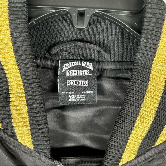 Death Row Records Men’s Long Bomber Limited Edition Jacket Sz 3X Snoop Dogg NEW - Picture 6 of 15